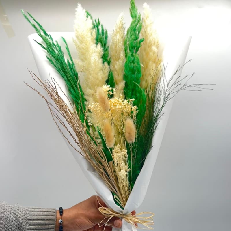 Bouquet De Fleurs Séchées vert